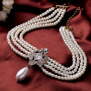 Jorality Pearl Statement Necklace