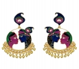 Buy Kundan Meenakari Earrings Online from MK Jewellers