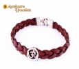 Trendy Om Bracelet in Silver