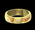 Personalized fingerprint ring